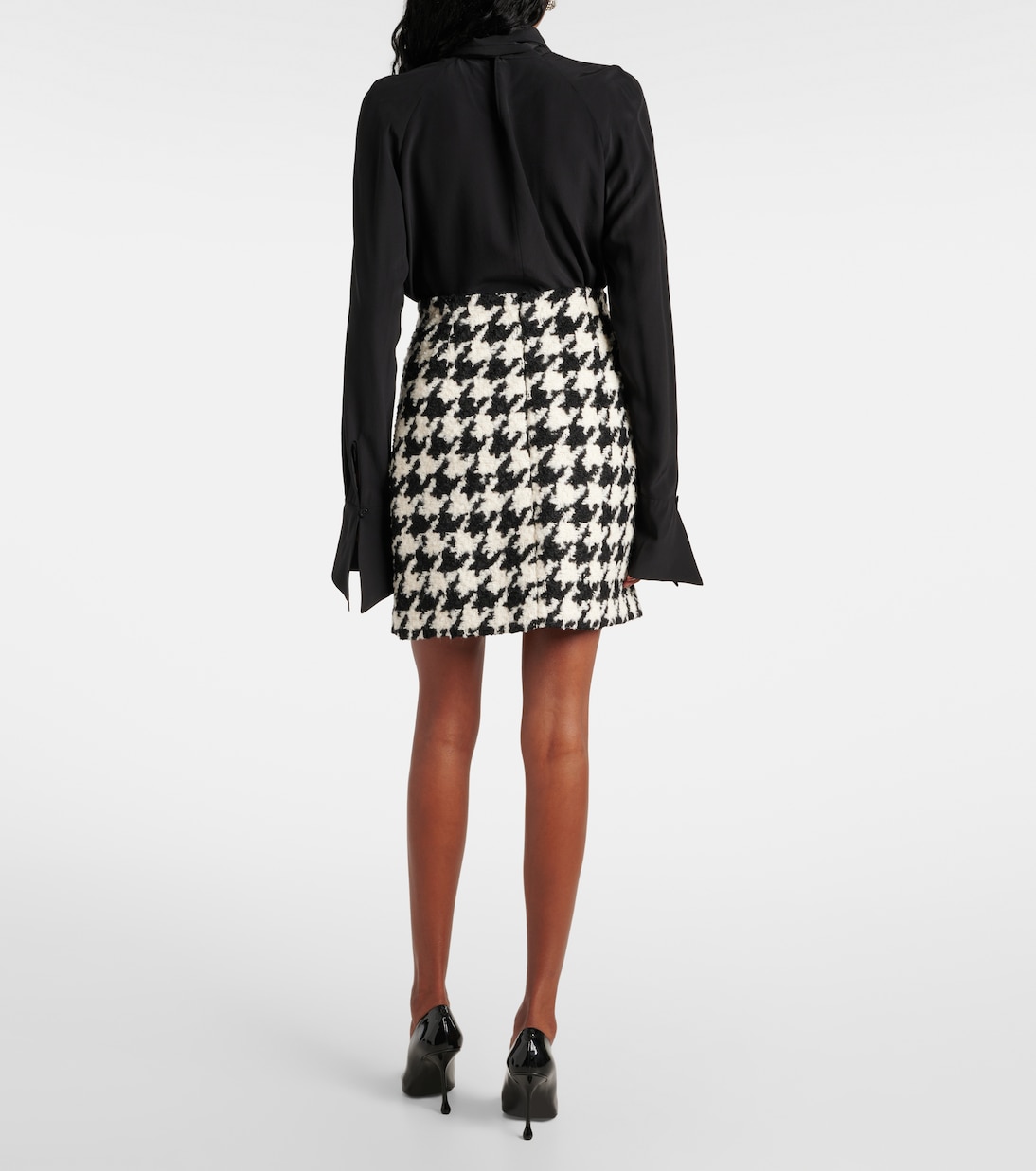 Mini-jupe à carreaux | Nina Ricci