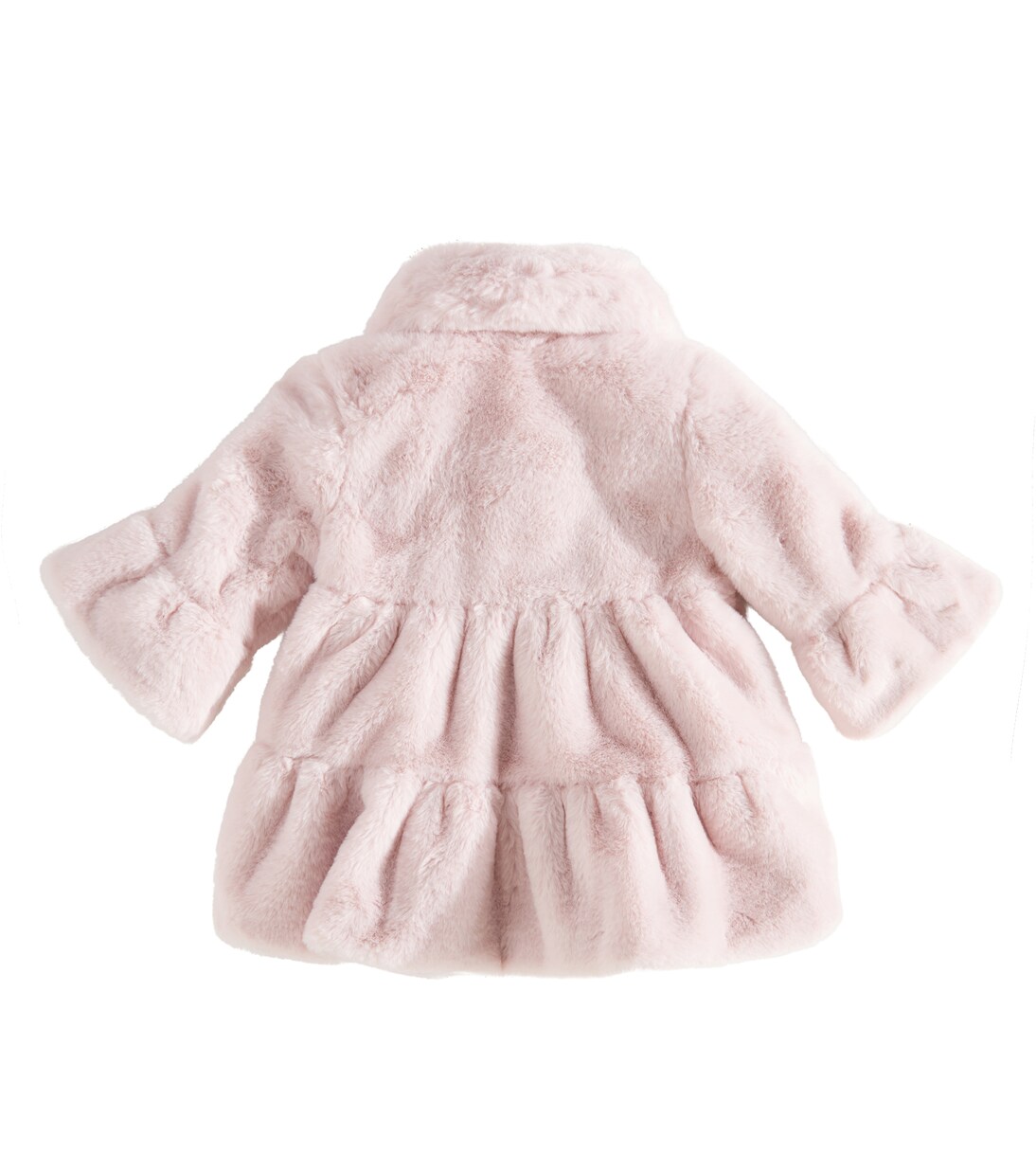 Baby bow detail faux fur coat in purple Monnalisa Mytheresa