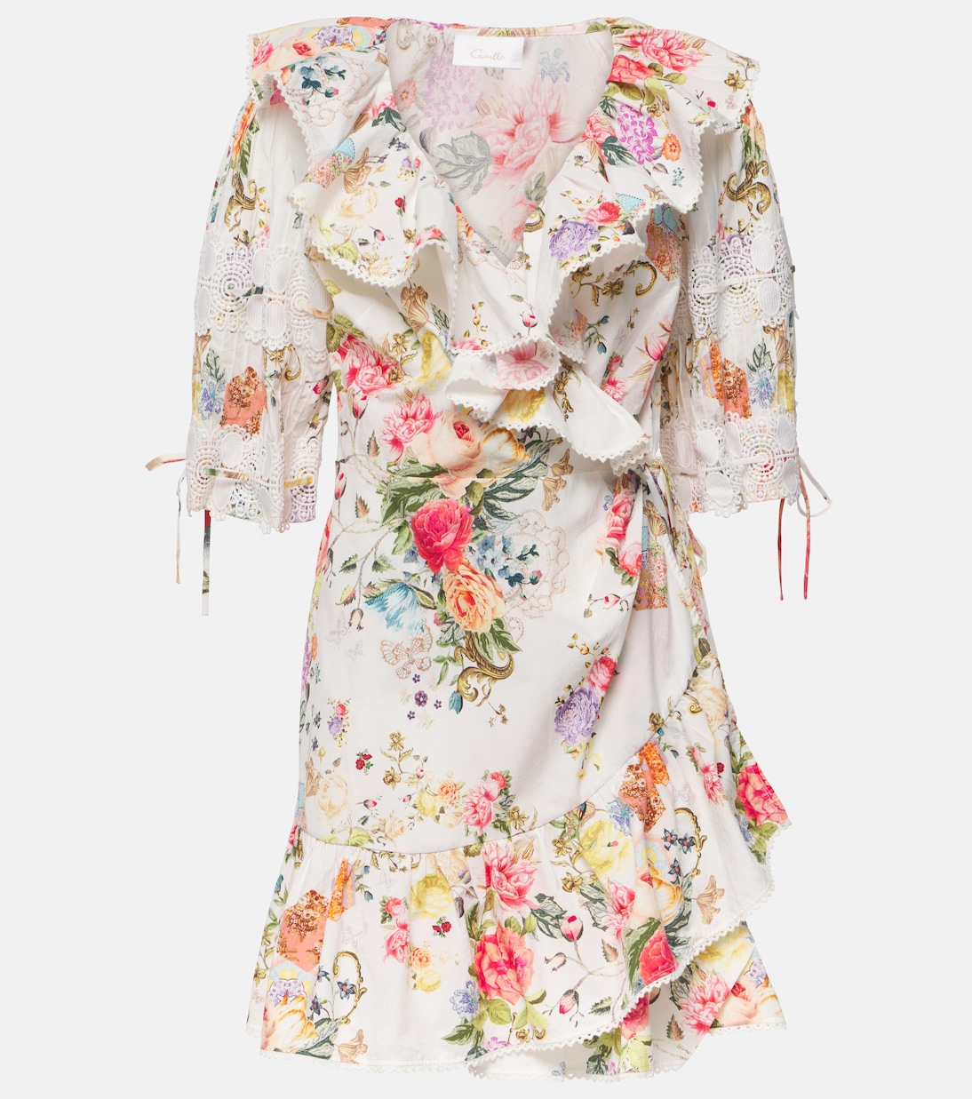 Sew Yesterday floral cotton wrap dress | Camilla