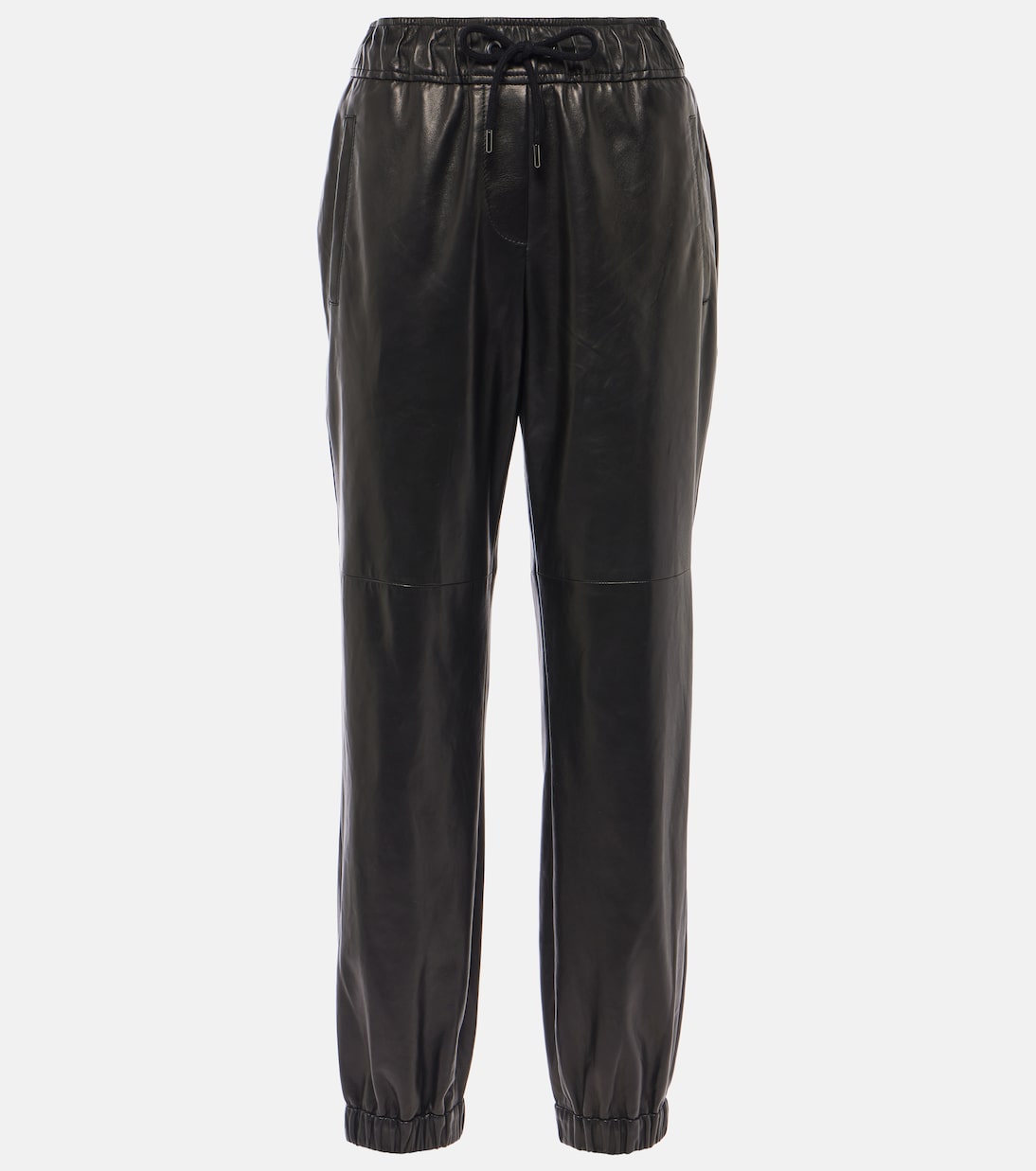 Pantaloni regular in pelle | Brunello Cucinelli
