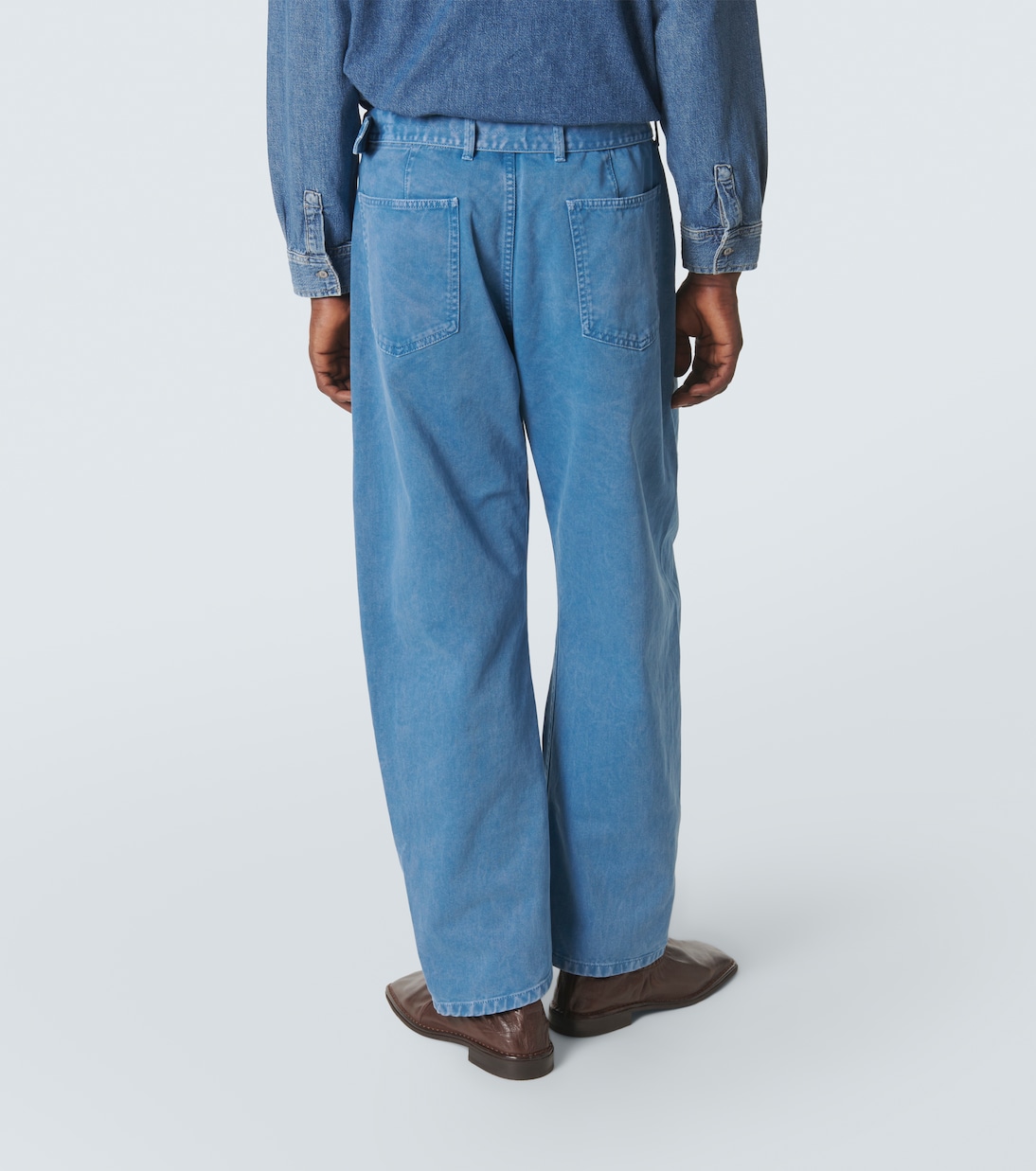 Twisted belted barrel-leg jeans | Lemaire