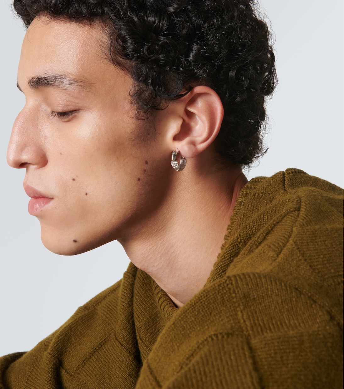 Orecchini a cerchio in argento sterling | Bottega Veneta