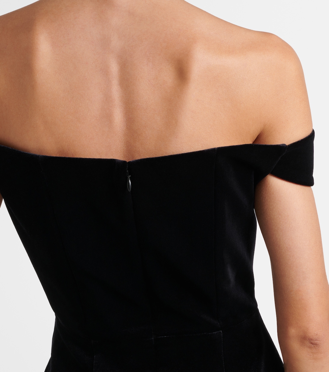 Abito bustier in velluto | Alex Perry