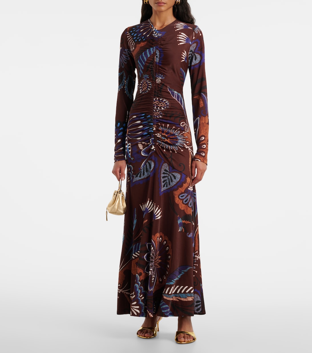 Delicate Garden ruched maxi dress | Farm Rio