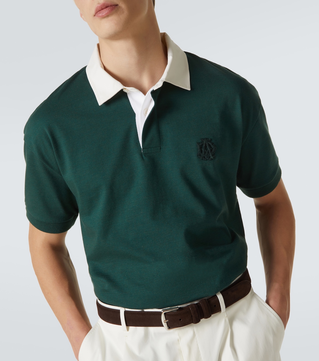 Polo de algodón y cachemir con AD Cypher | Dunhill