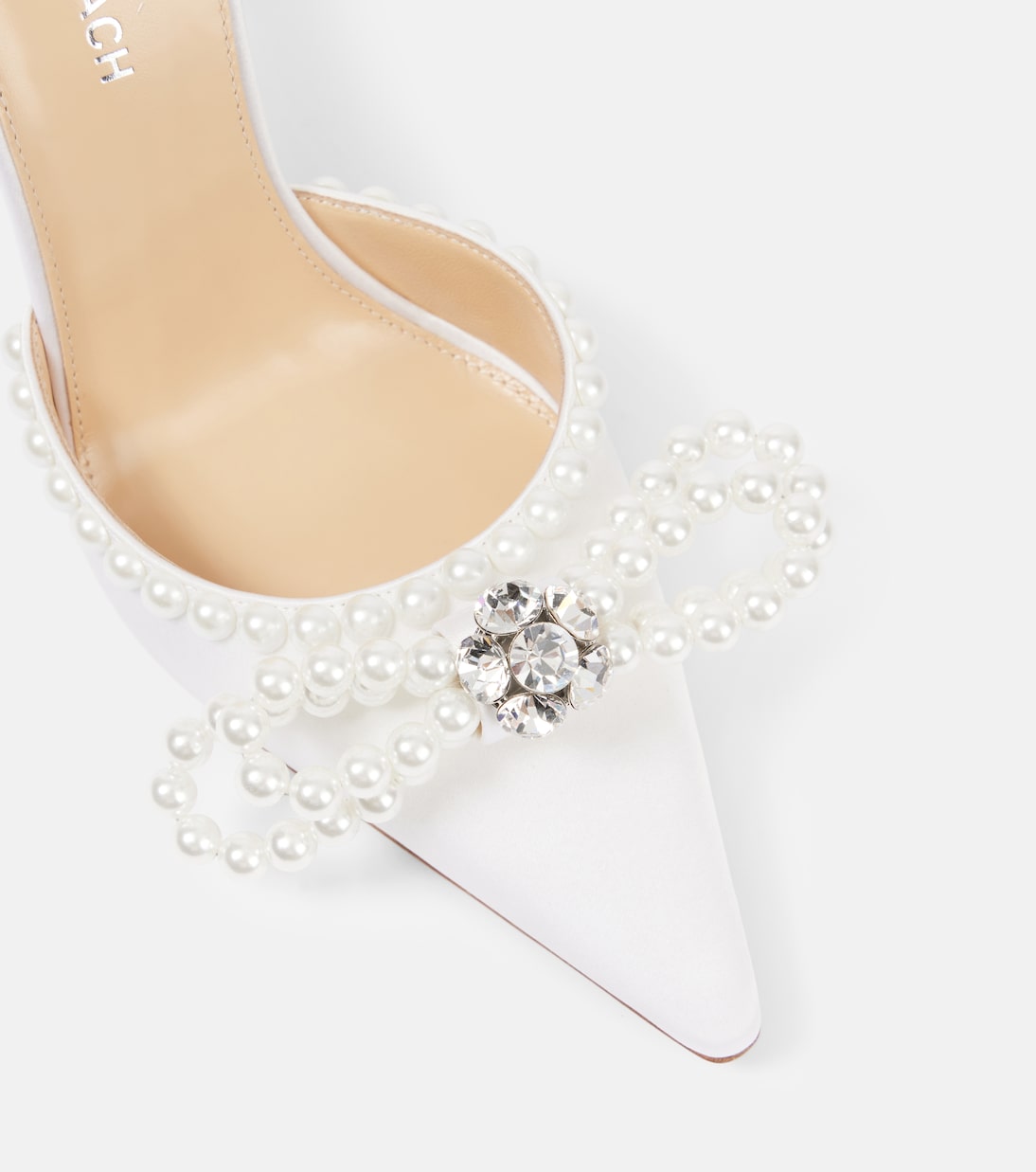 Verzierte Pumps Double Bow aus Satin | Mach & Mach