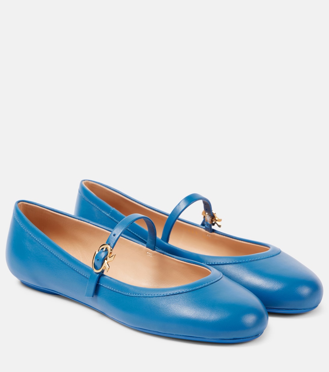 Mary-Jane-Ballerinas Carla aus Leder | Gianvito Rossi