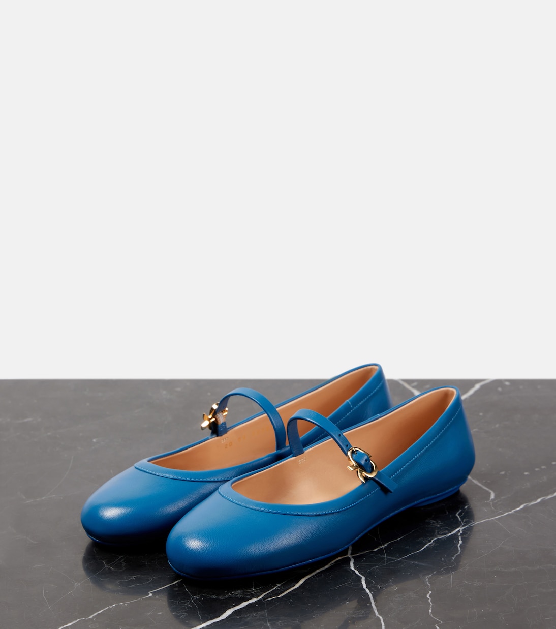 Mary-Jane-Ballerinas Carla aus Leder | Gianvito Rossi
