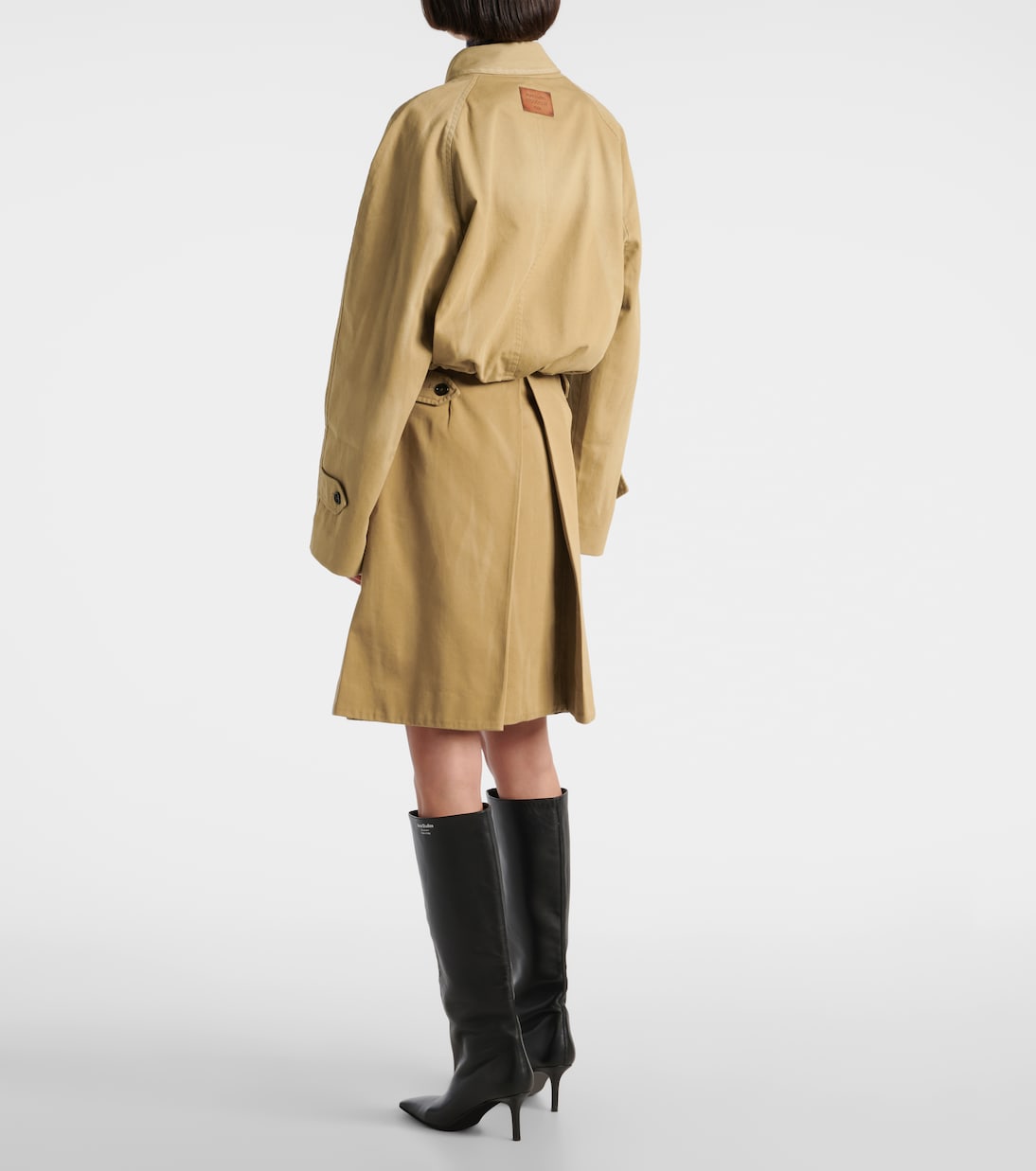 Falda envolvente de sarga de algodón | Acne Studios