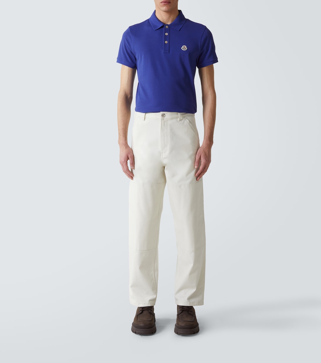 Polo en coton à logo | Moncler