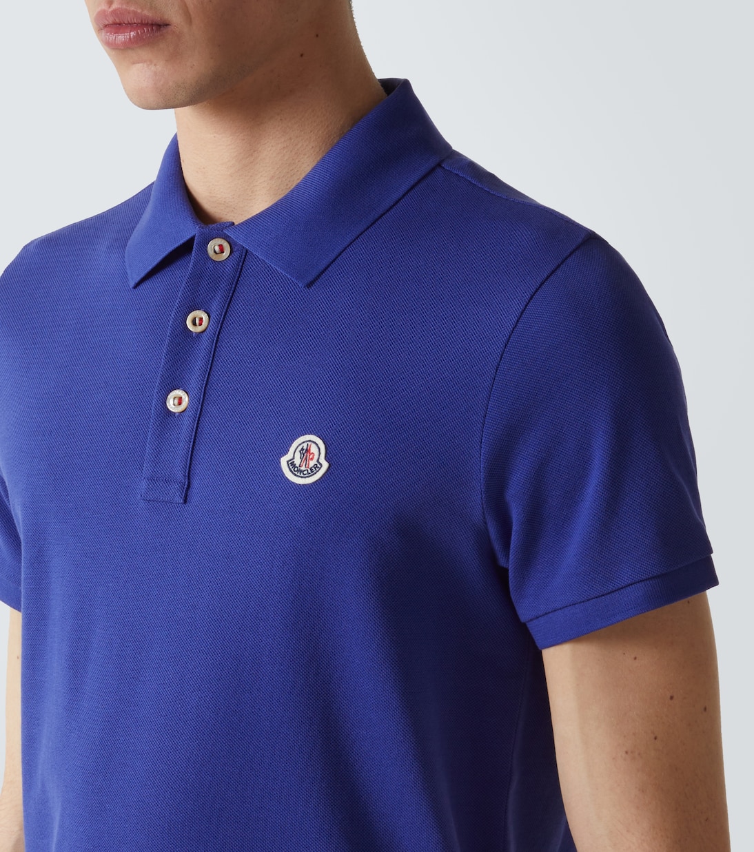 Polo en coton à logo | Moncler