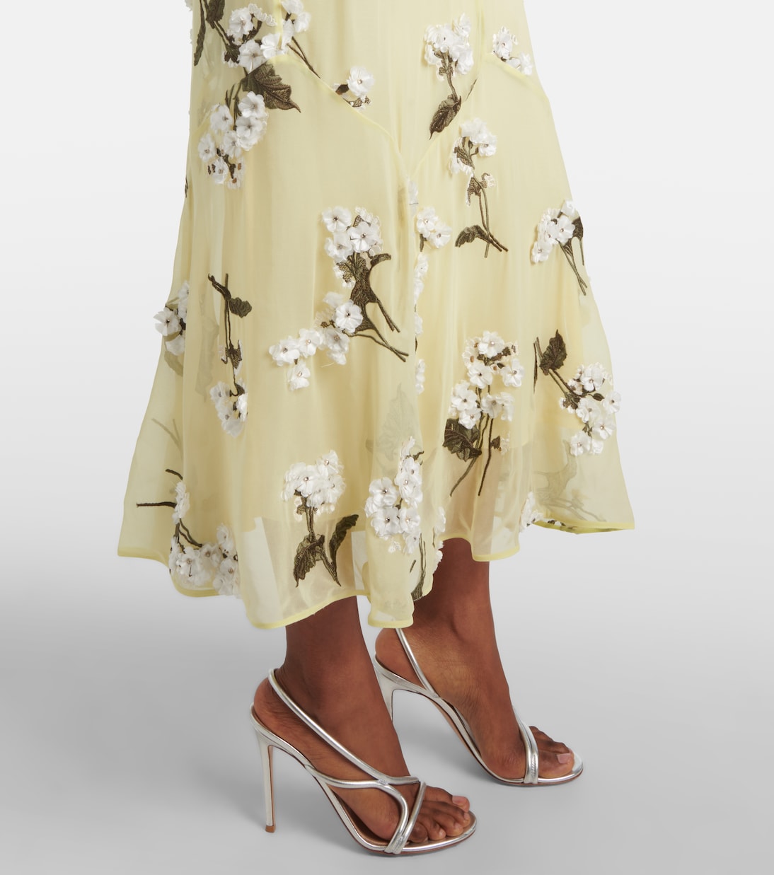 Robe de cocktail à fleurs | Erdem
