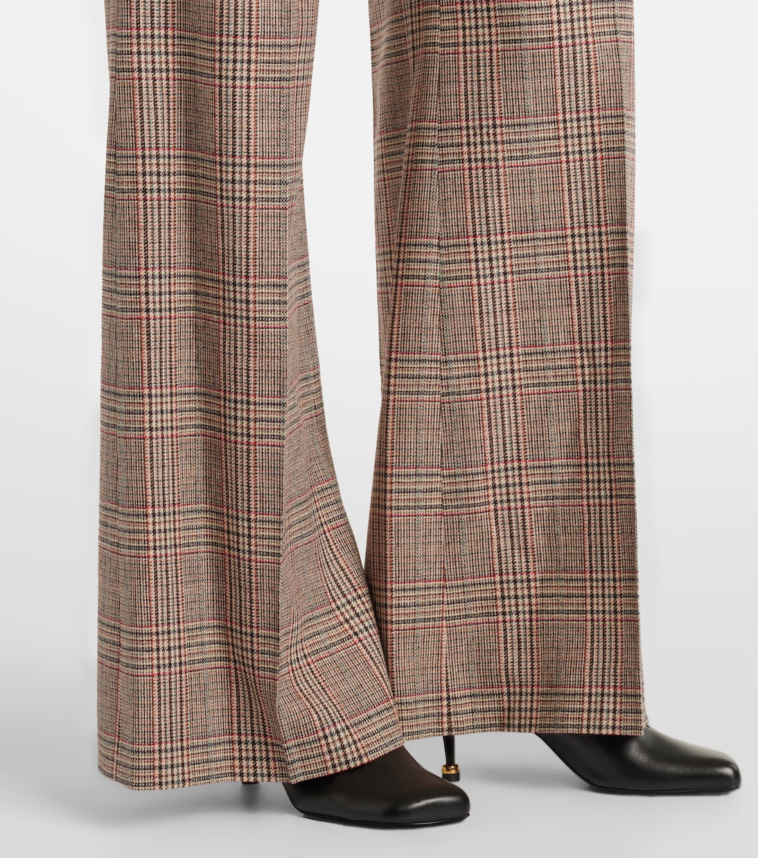 Prince of Wales check wide-leg pants | Chloé