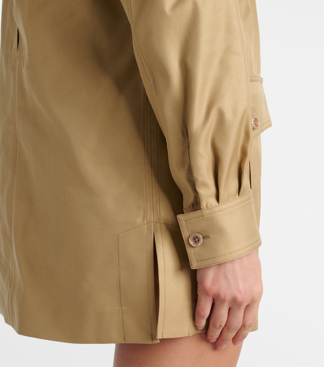 Abito corto Safari in cotone e seta | Tom Ford