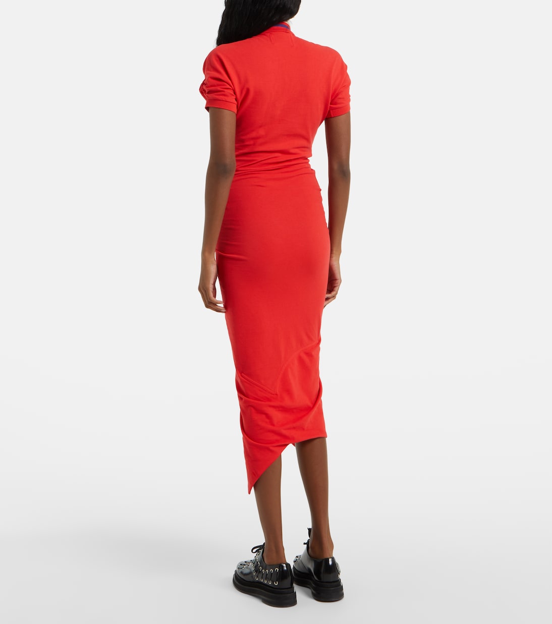 Abito midi Pulling in cotone asimmetrico | Vivienne Westwood