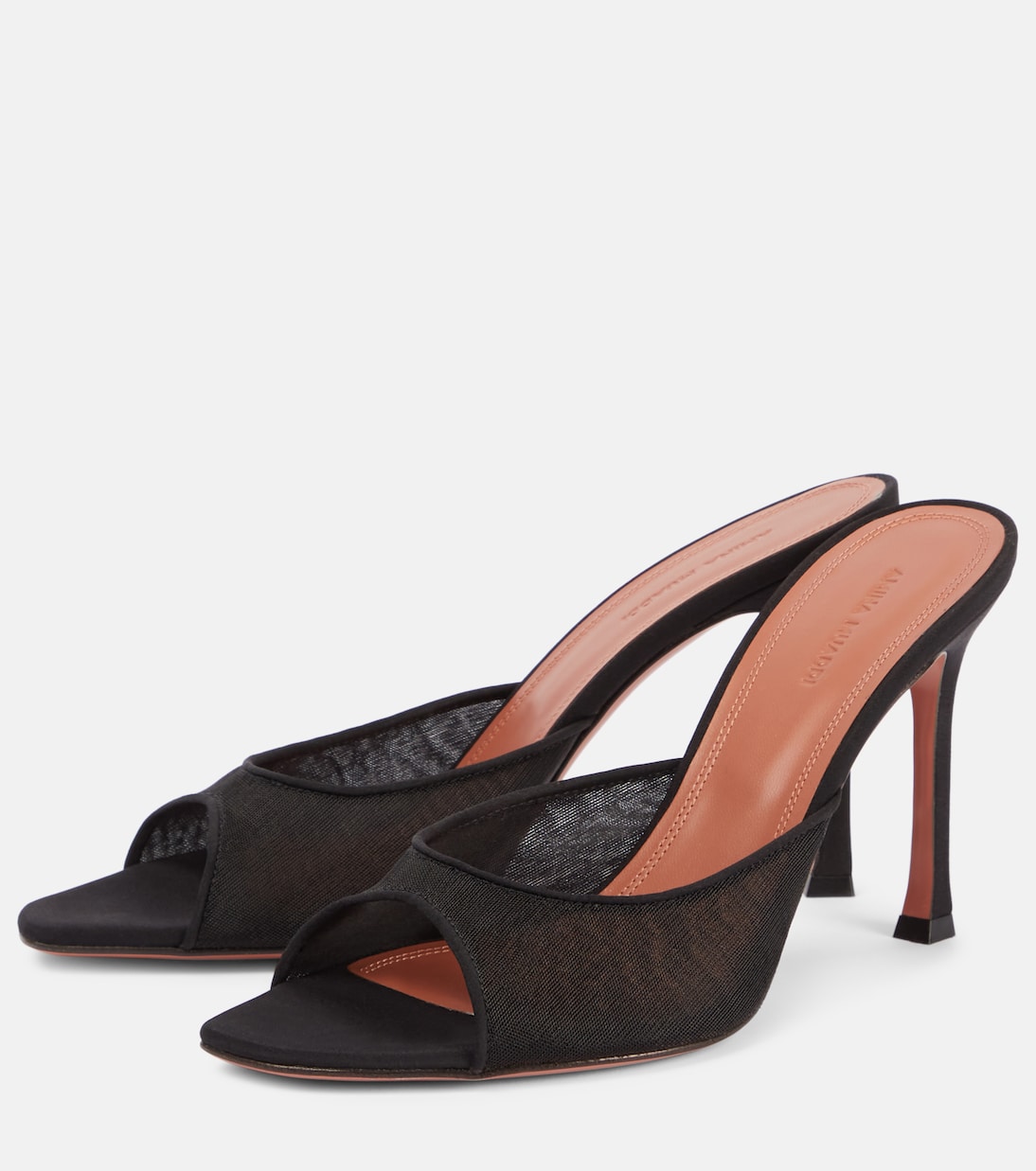 Mules Alexa 95 in mesh | Amina Muaddi