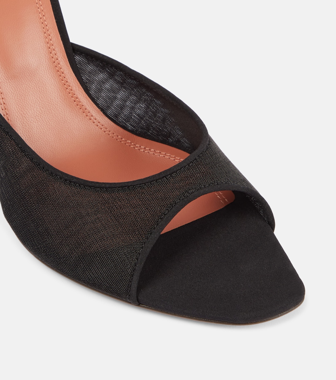 Mules Alexa 95 in mesh | Amina Muaddi