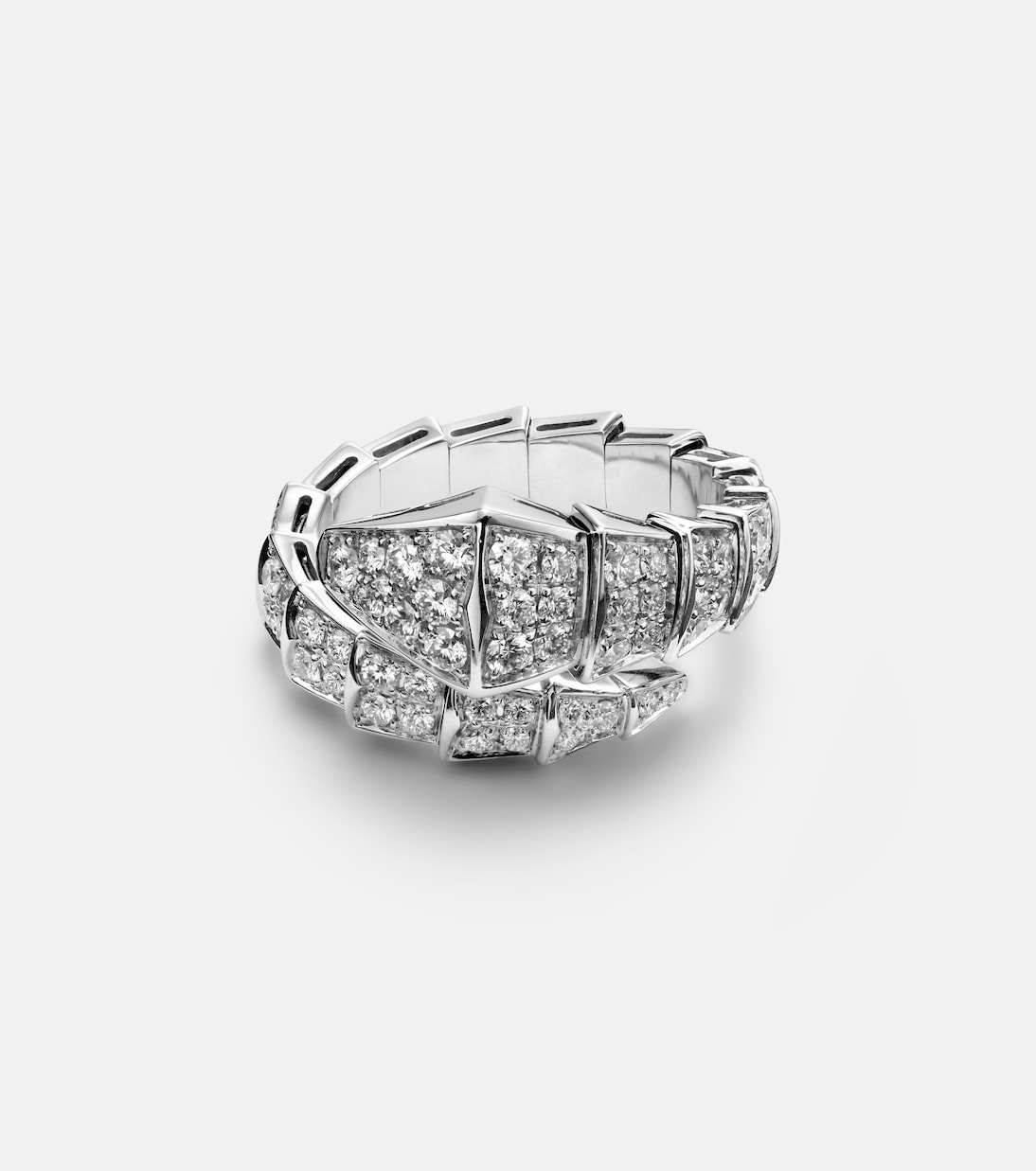 Bague Serpenti Viper en or blanc 18 ct et diamants | Bvlgari