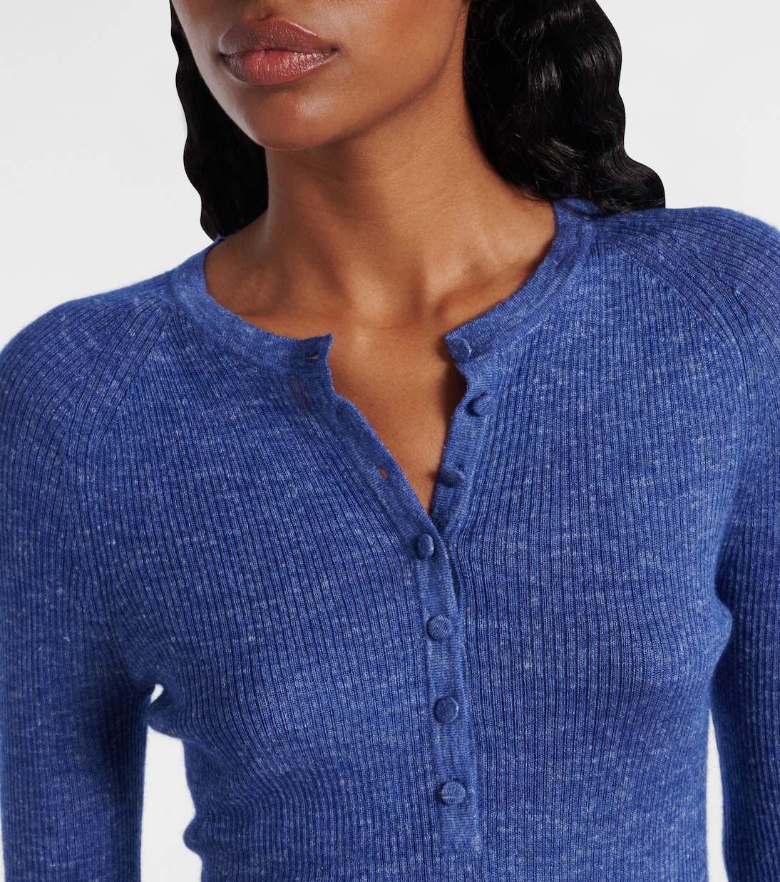 Camiseta con botones Anges de cachemir, seda y cáñamo | Gabriela Hearst
