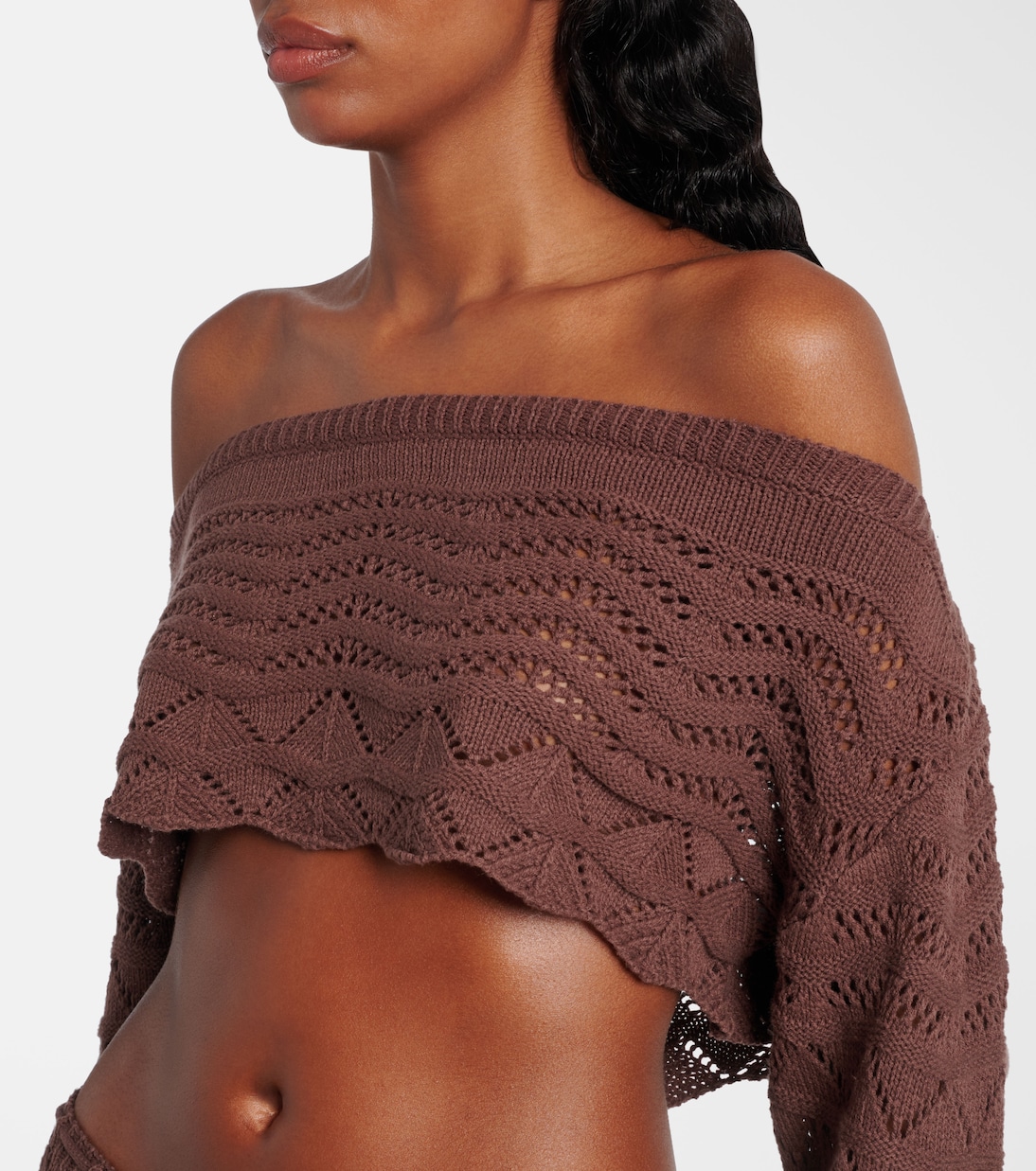 Crop top Helena en mezcla de algodón | Bananhot