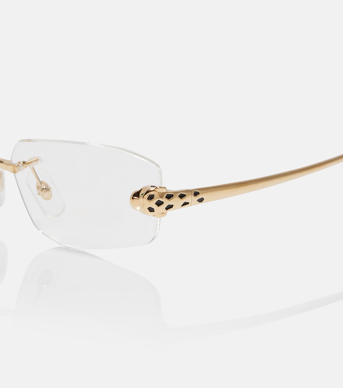 Panthère De Cartier rectangular glasses  | Cartier Eyewear Collection