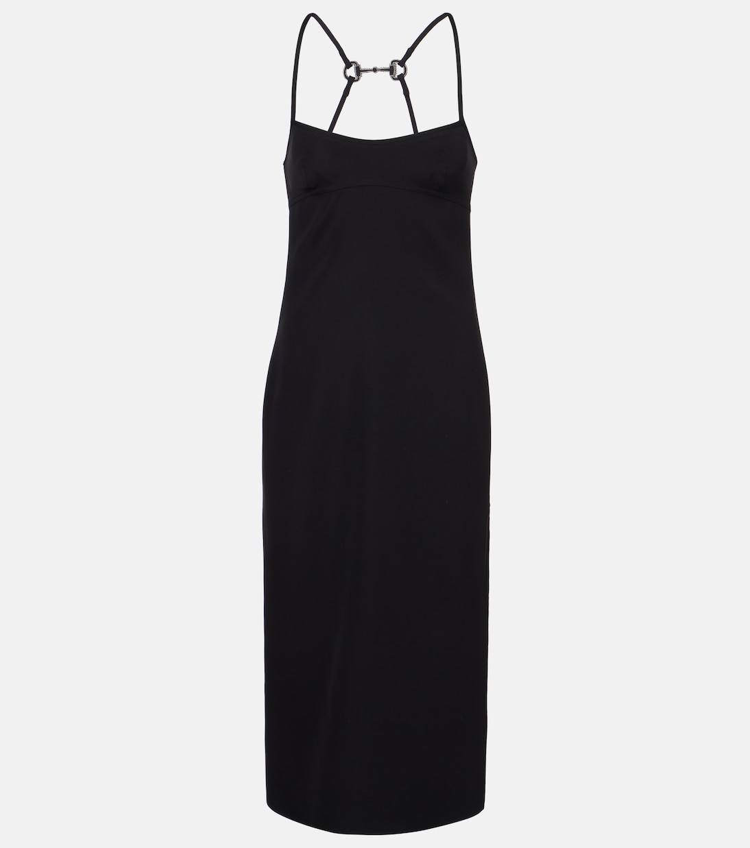 Horsebit embellished midi dress | Gucci