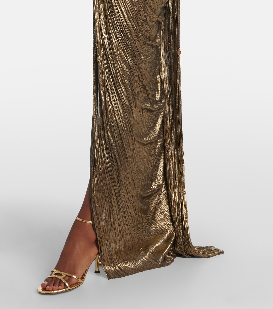 Alessandra gathered silk bustier gown | Maria Lucia Hohan