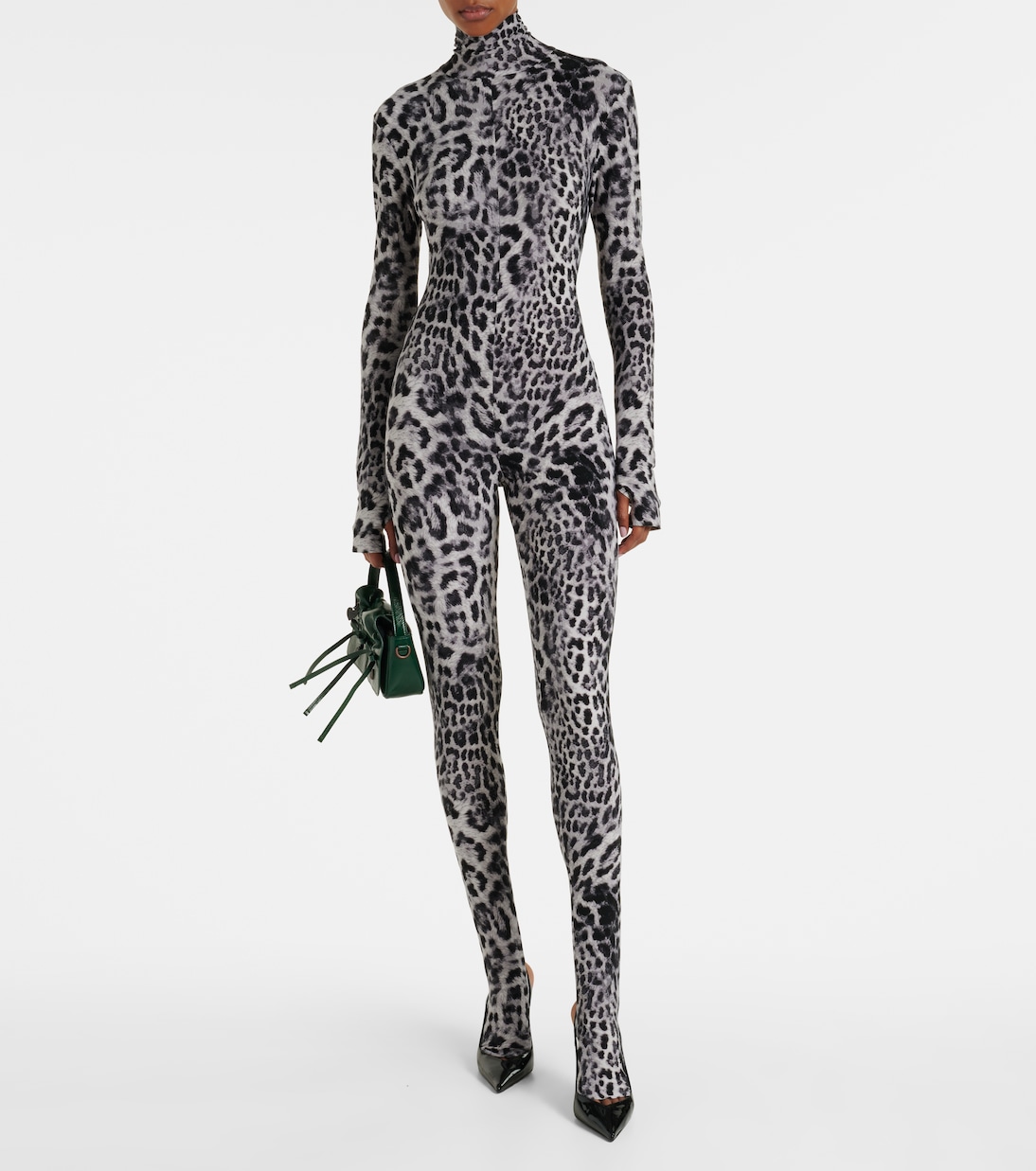 Leopard-print jersey catsuit | Norma Kamali