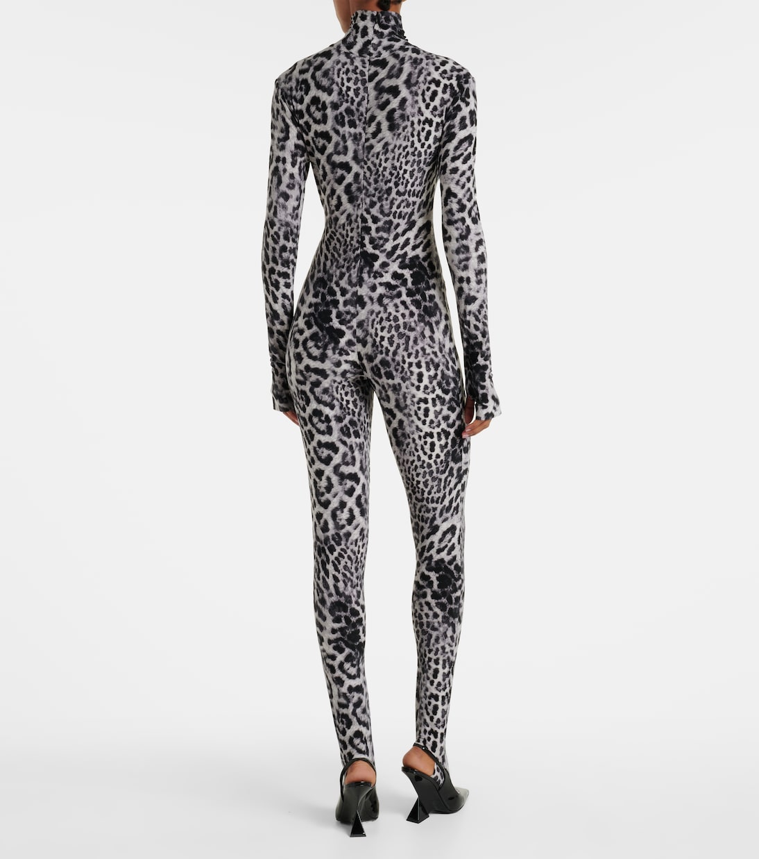 Leopard-print jersey catsuit | Norma Kamali