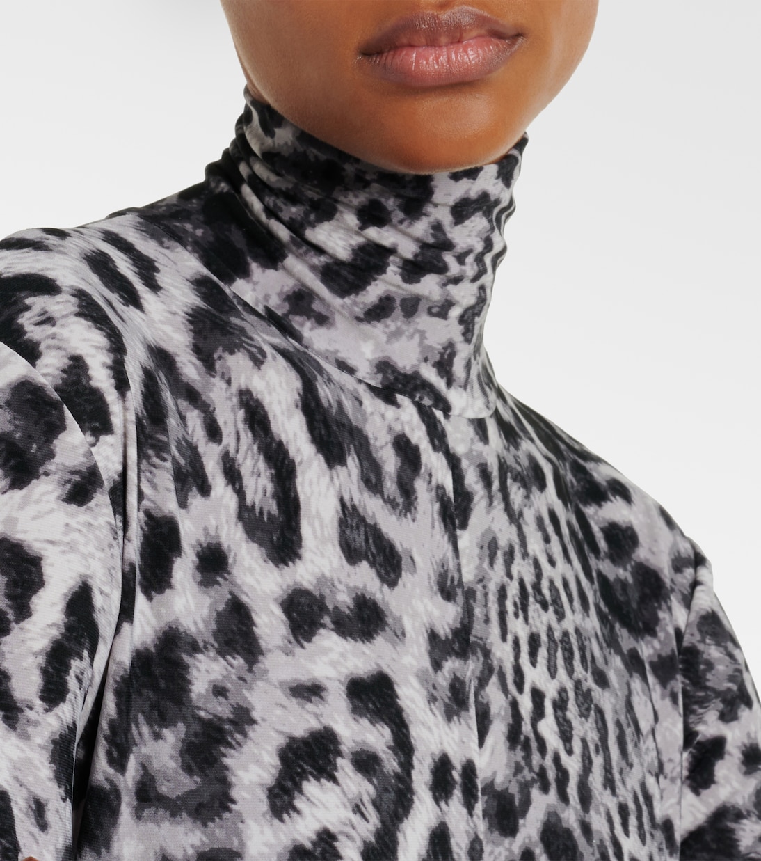 Leopard-print jersey catsuit | Norma Kamali