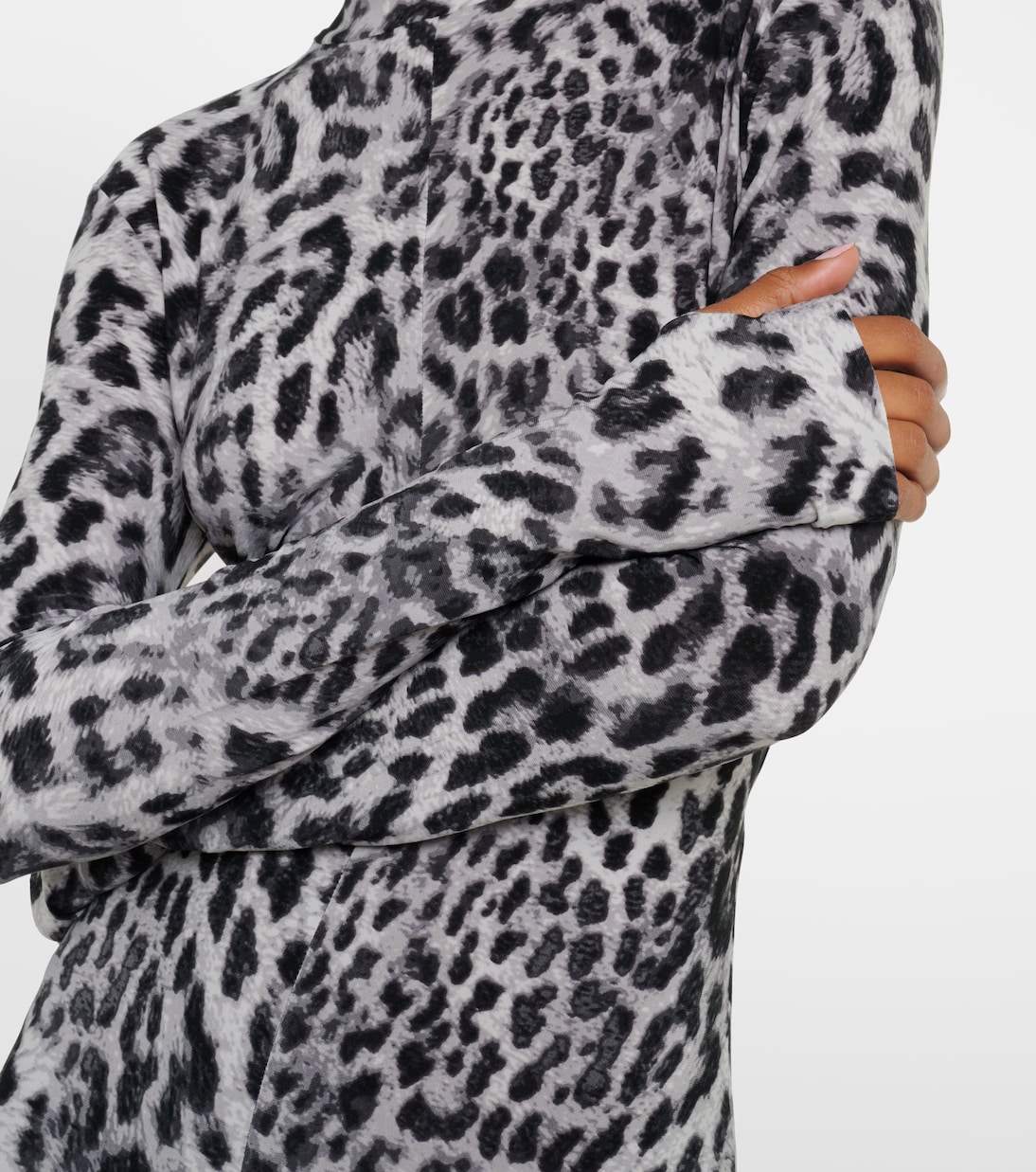 Leopard-print jersey catsuit | Norma Kamali
