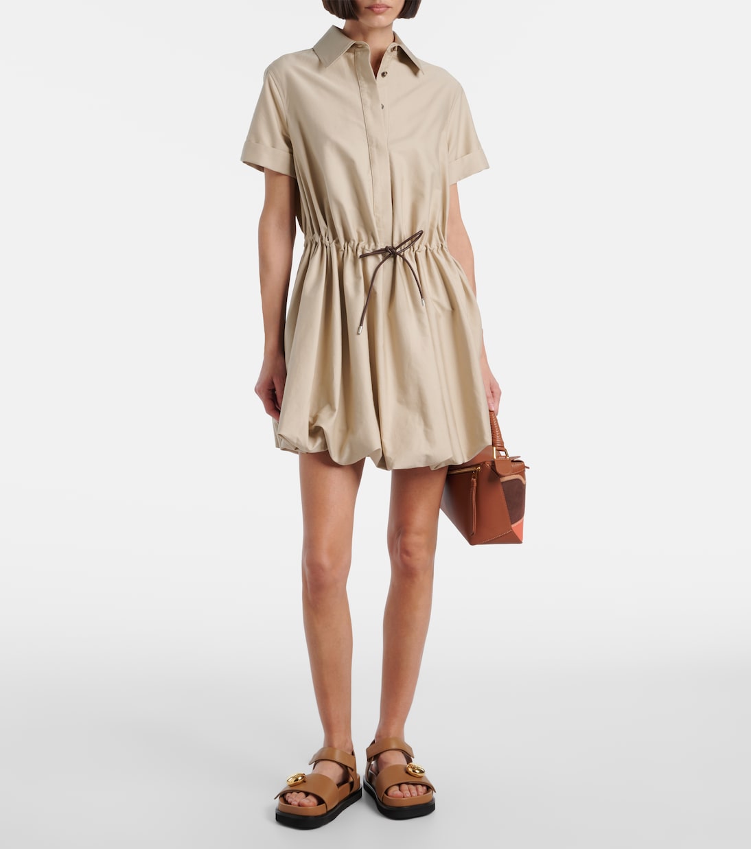 Pebble皮革凉鞋 | Loewe