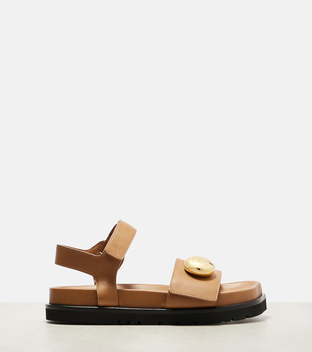 Pebble皮革凉鞋 | Loewe