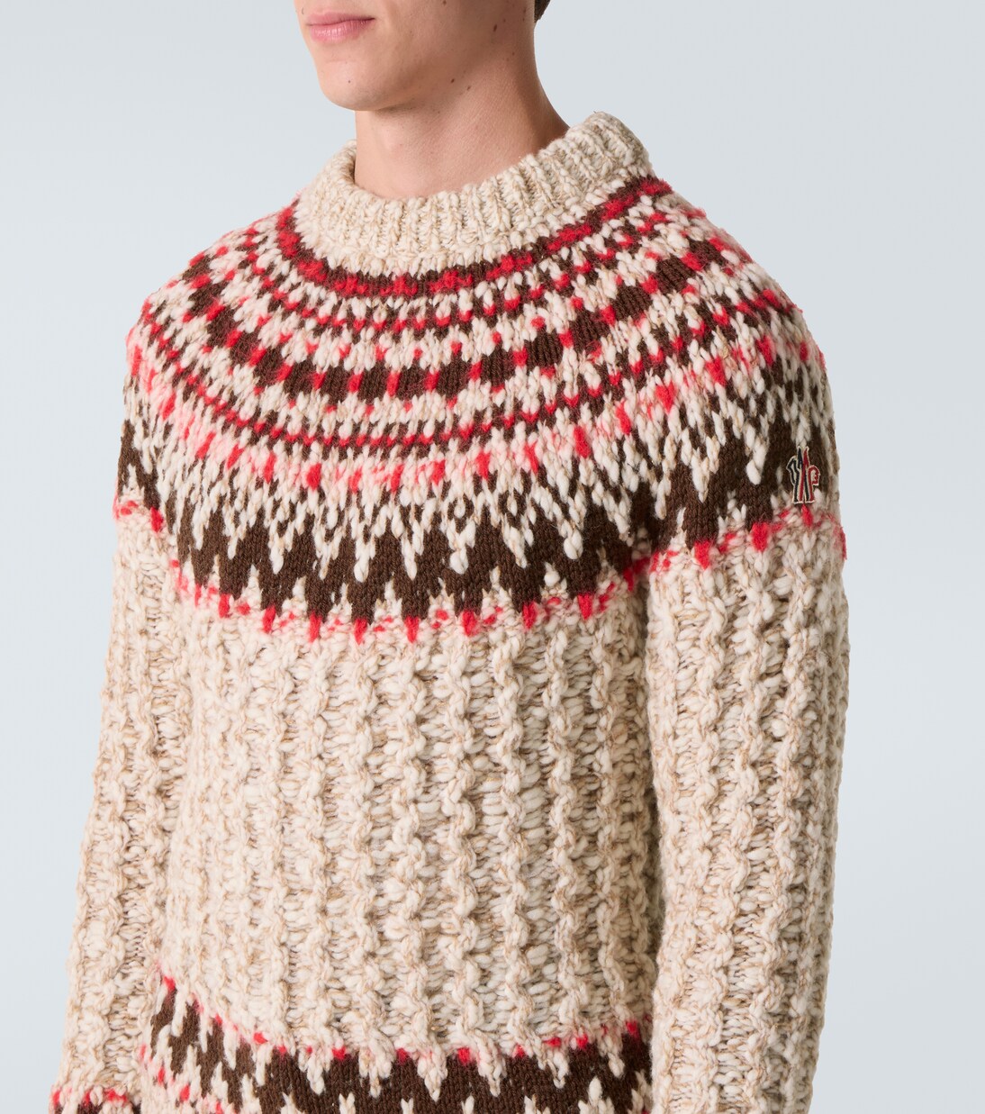 Jacquard wool-blend sweater | Moncler Grenoble