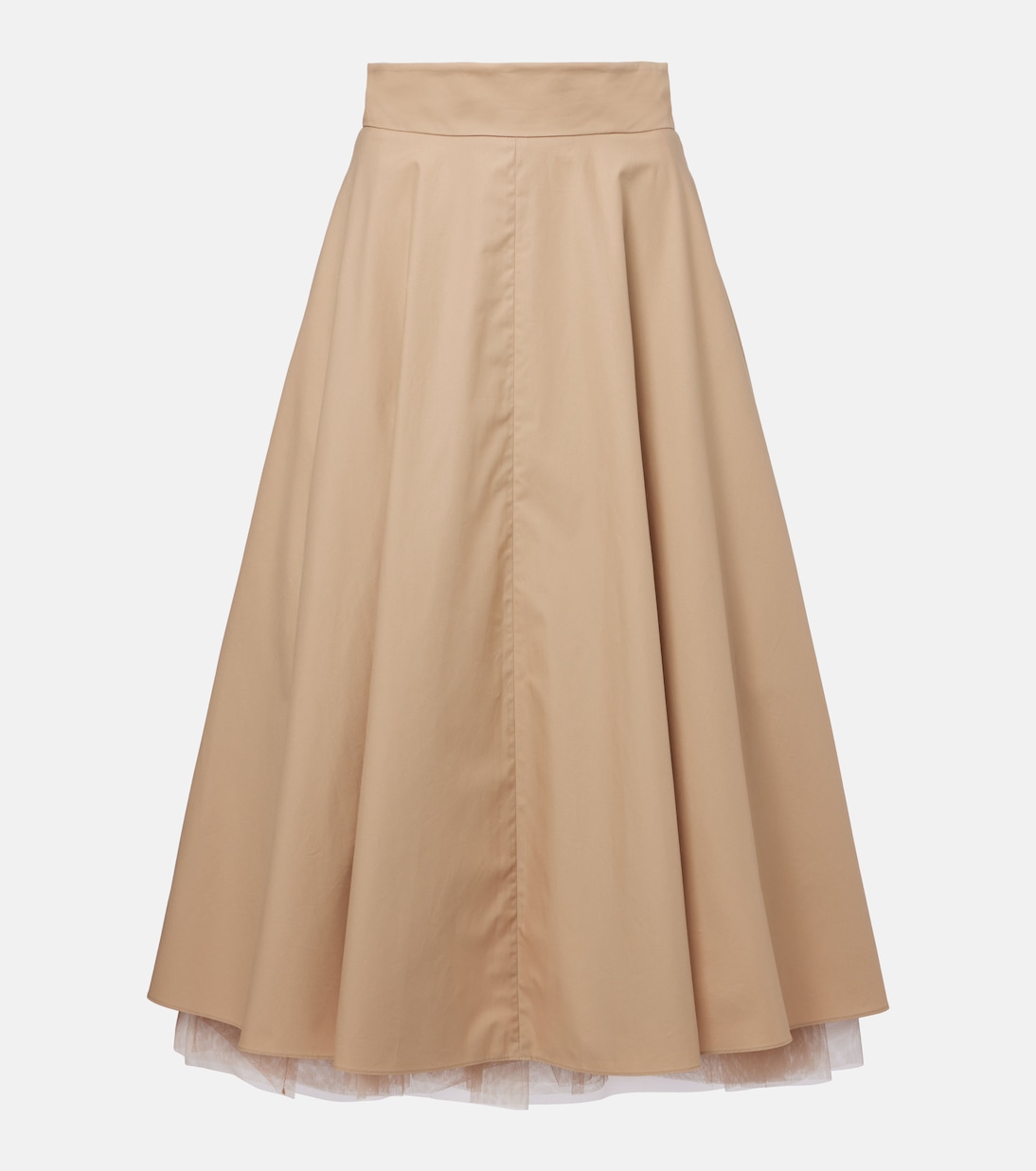 Jupe midi Light Touch en coton et tulle  | Dorothee Schumacher