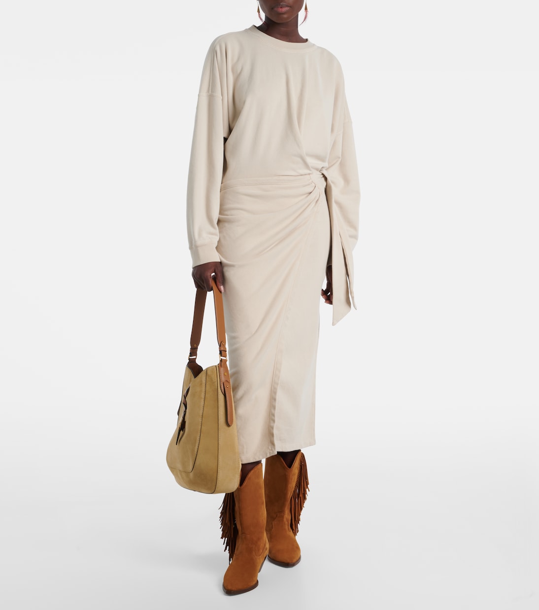 Sweatshirt-Kleid aus Baumwoll-Jersey | Marant Etoile