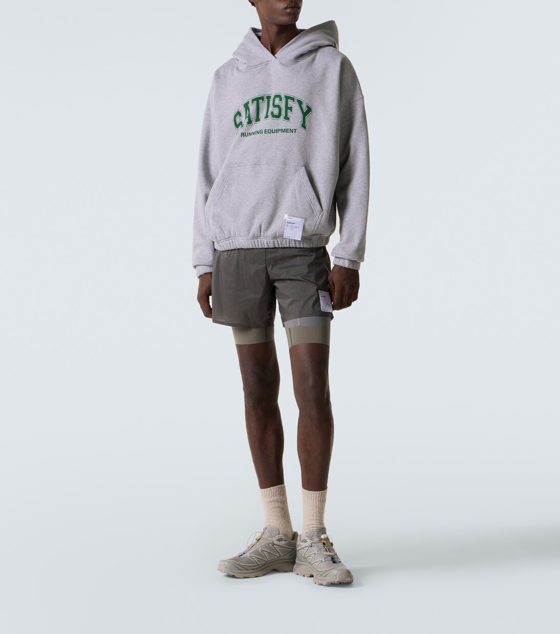 Sweat-shirt à capuche en coton à logo | Satisfy