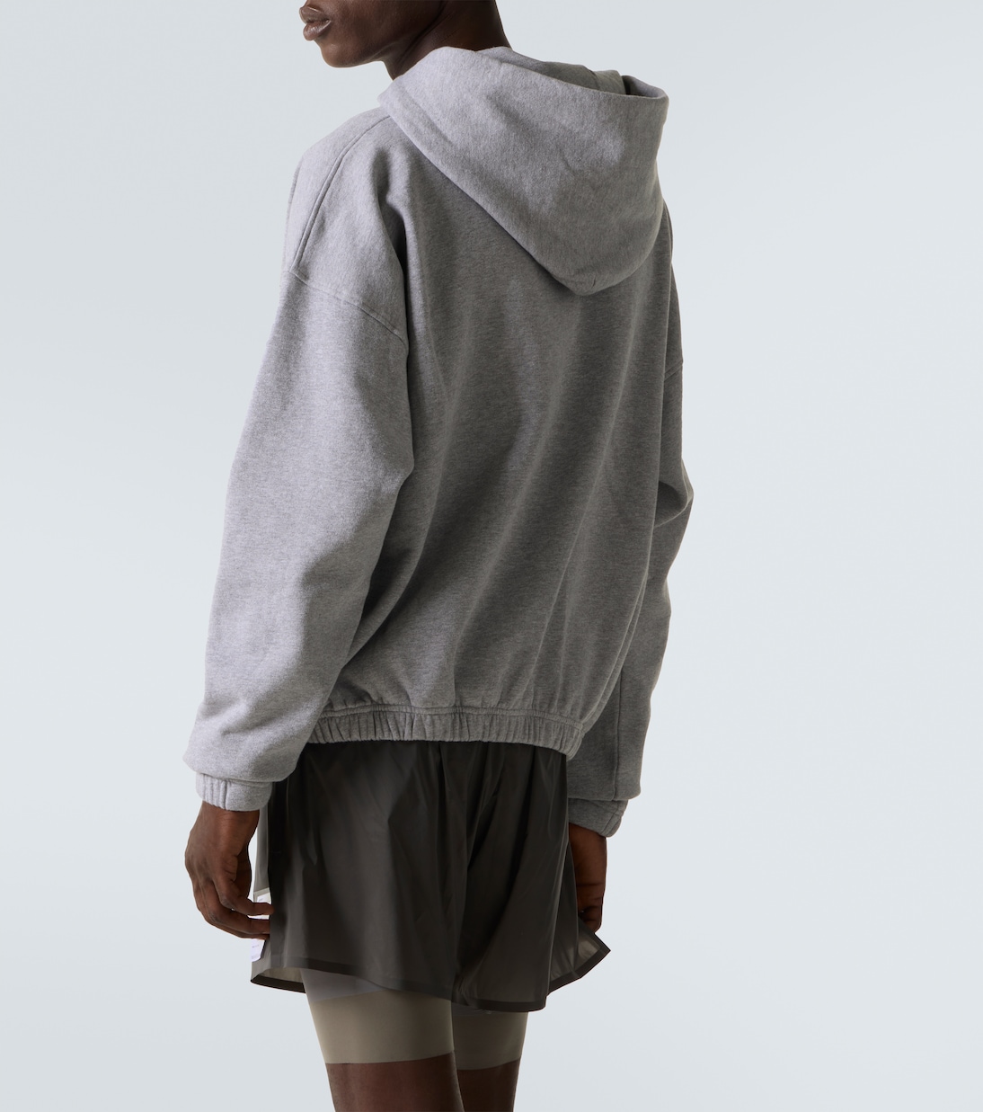 Sweat-shirt à capuche en coton à logo | Satisfy
