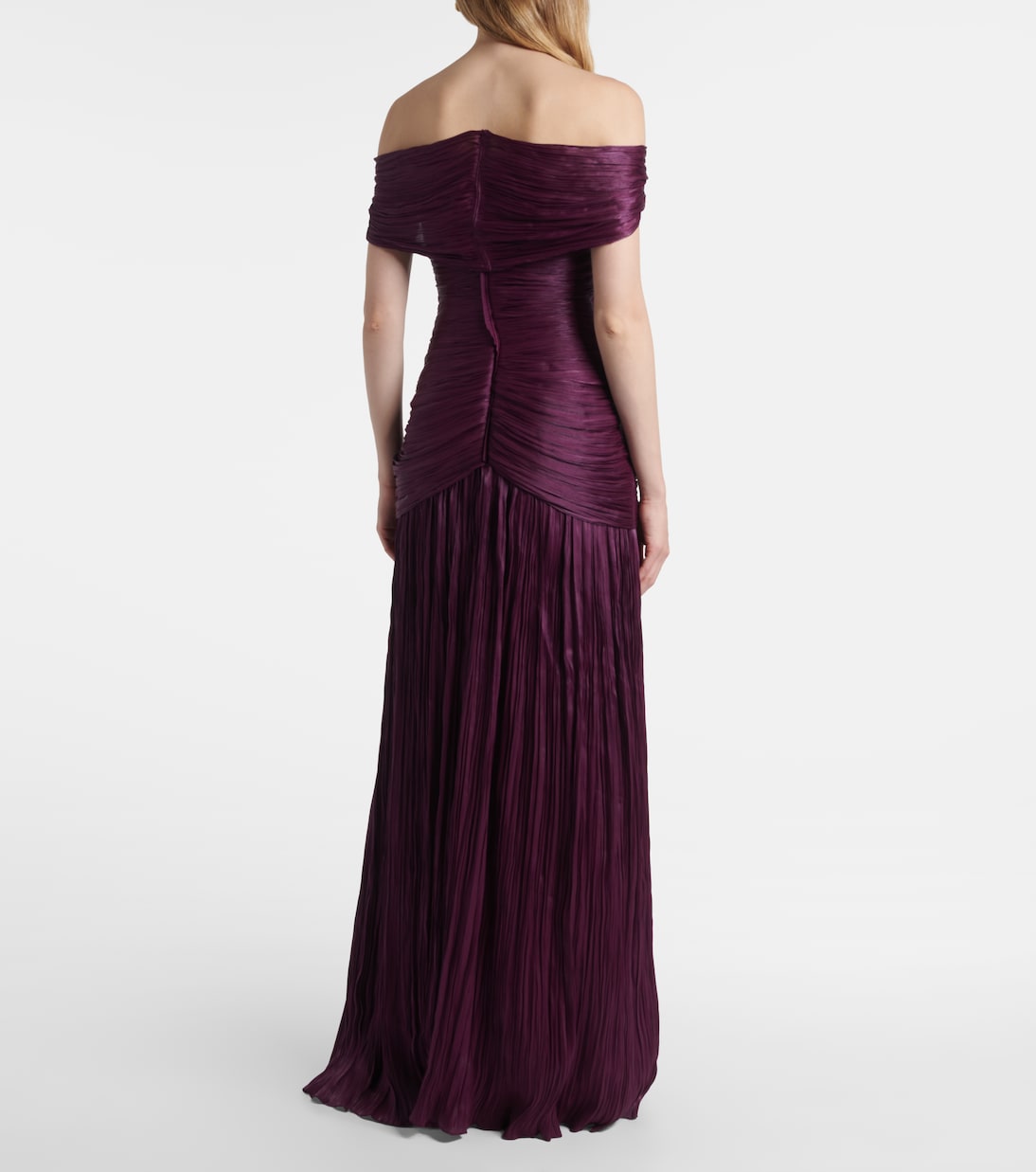 Off-Shoulder-Robe aus Crêpe | Marmar Halim