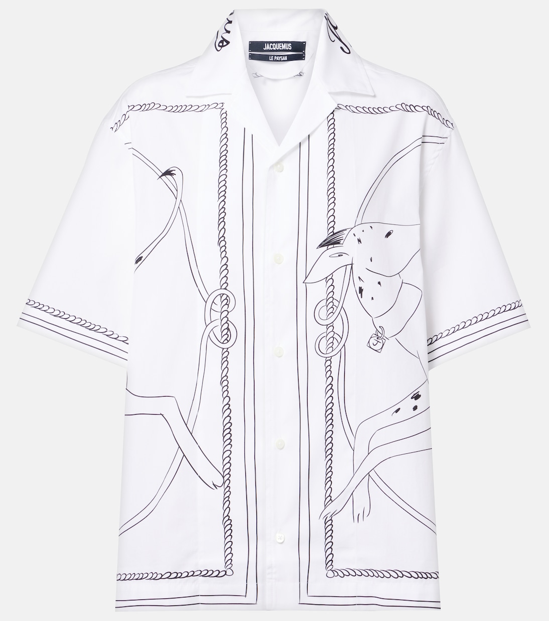 Chemise Jean printed cotton shirt | Jacquemus