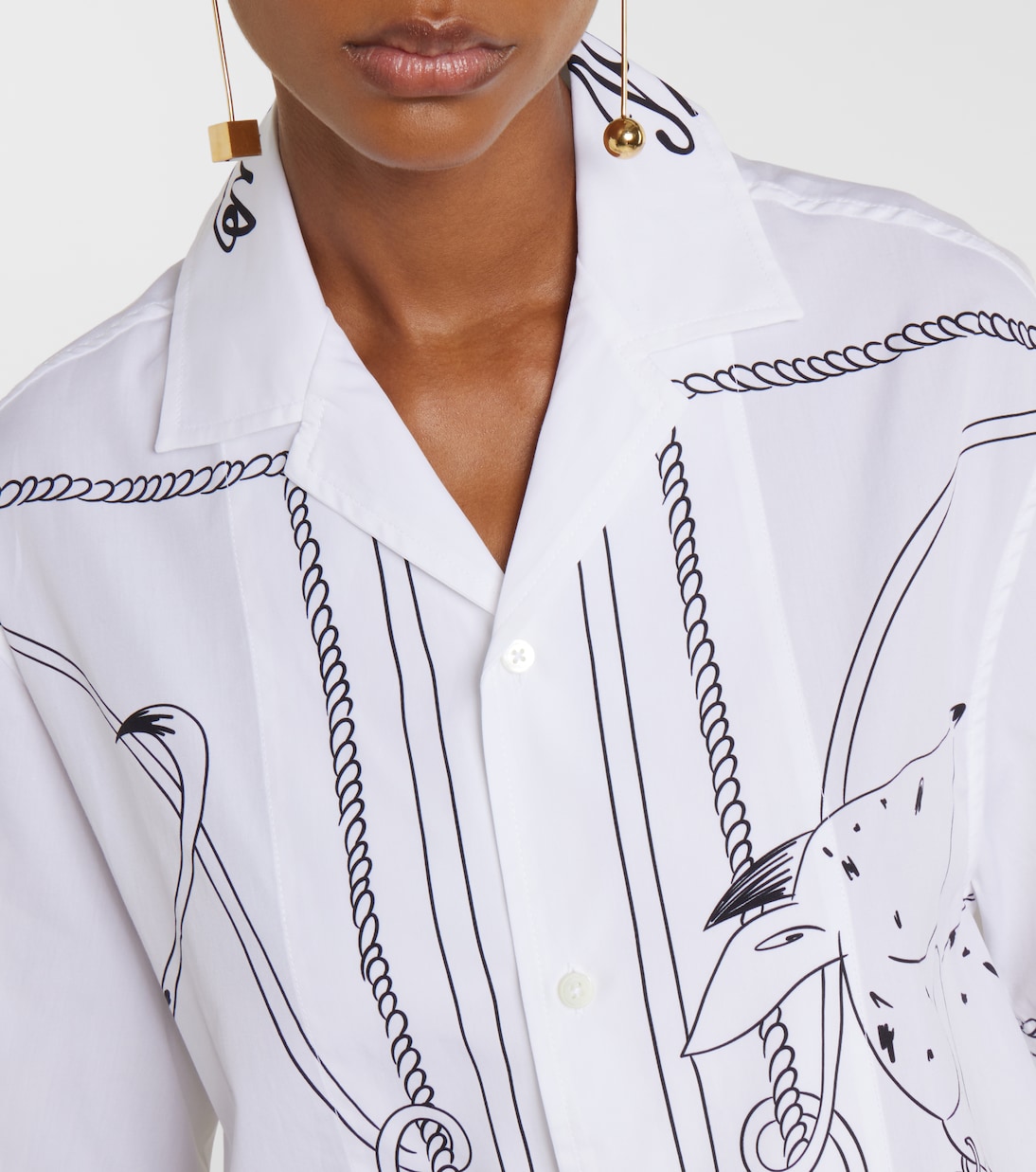 Chemise Jean printed cotton shirt | Jacquemus