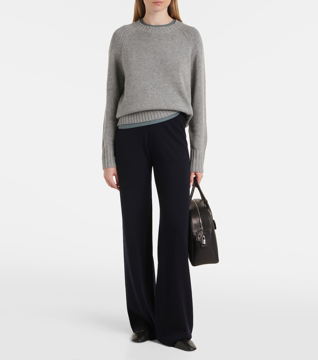 Wool and cashmere straight pants  | Jardin des Orangers