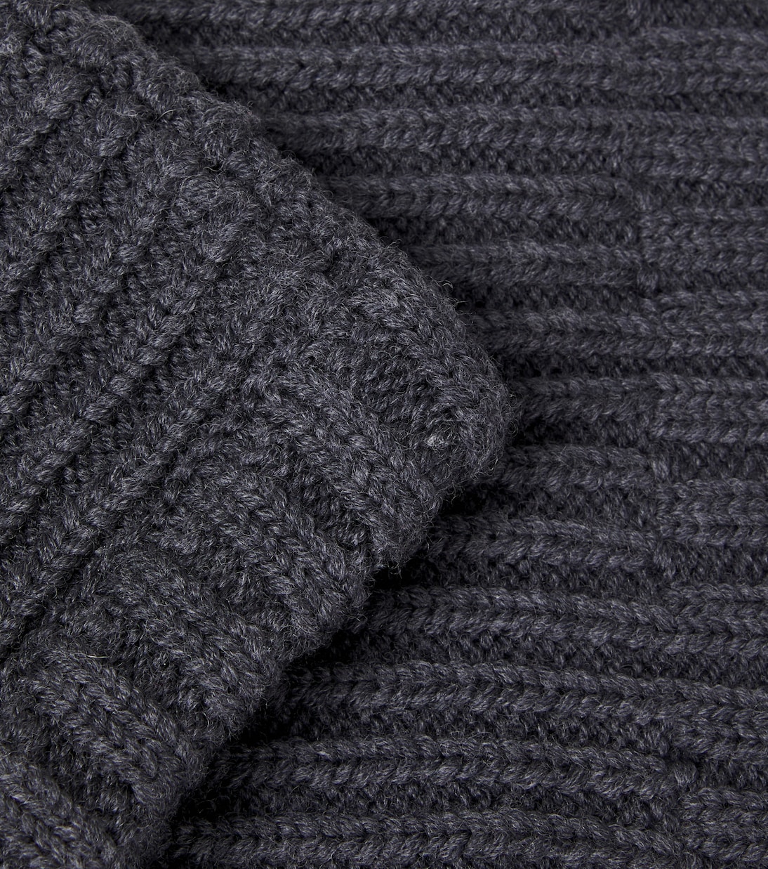 Woolao ribbed-knit wool hood | Wheat