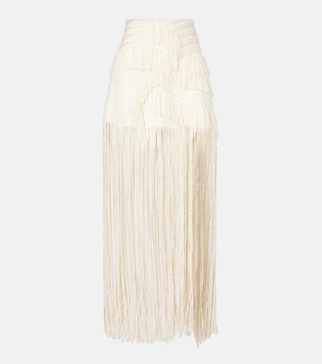 Fringed maxi skirt | Xu Zhi