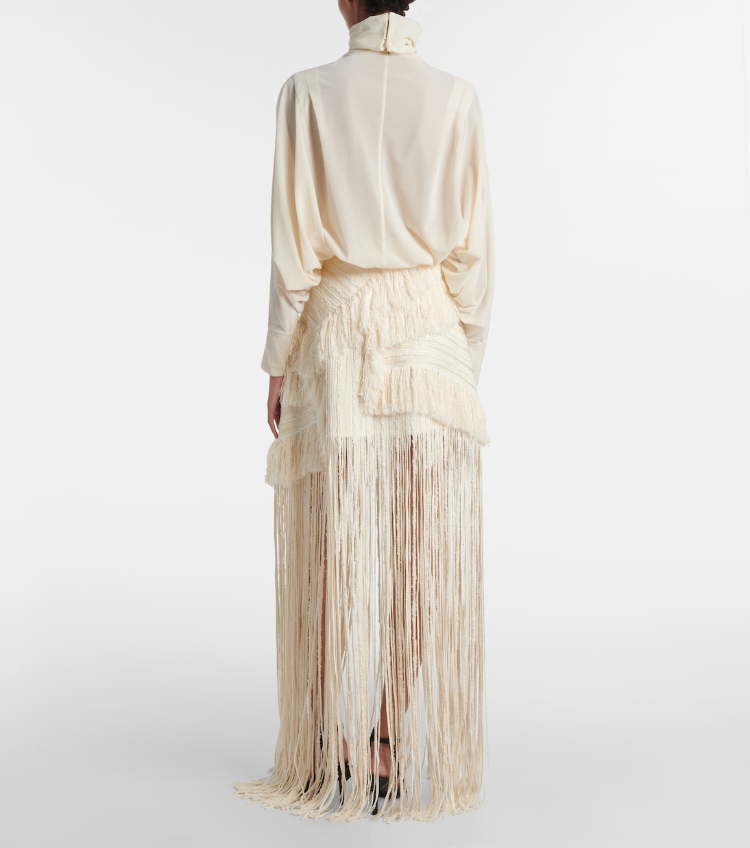 Fringed maxi skirt | Xu Zhi