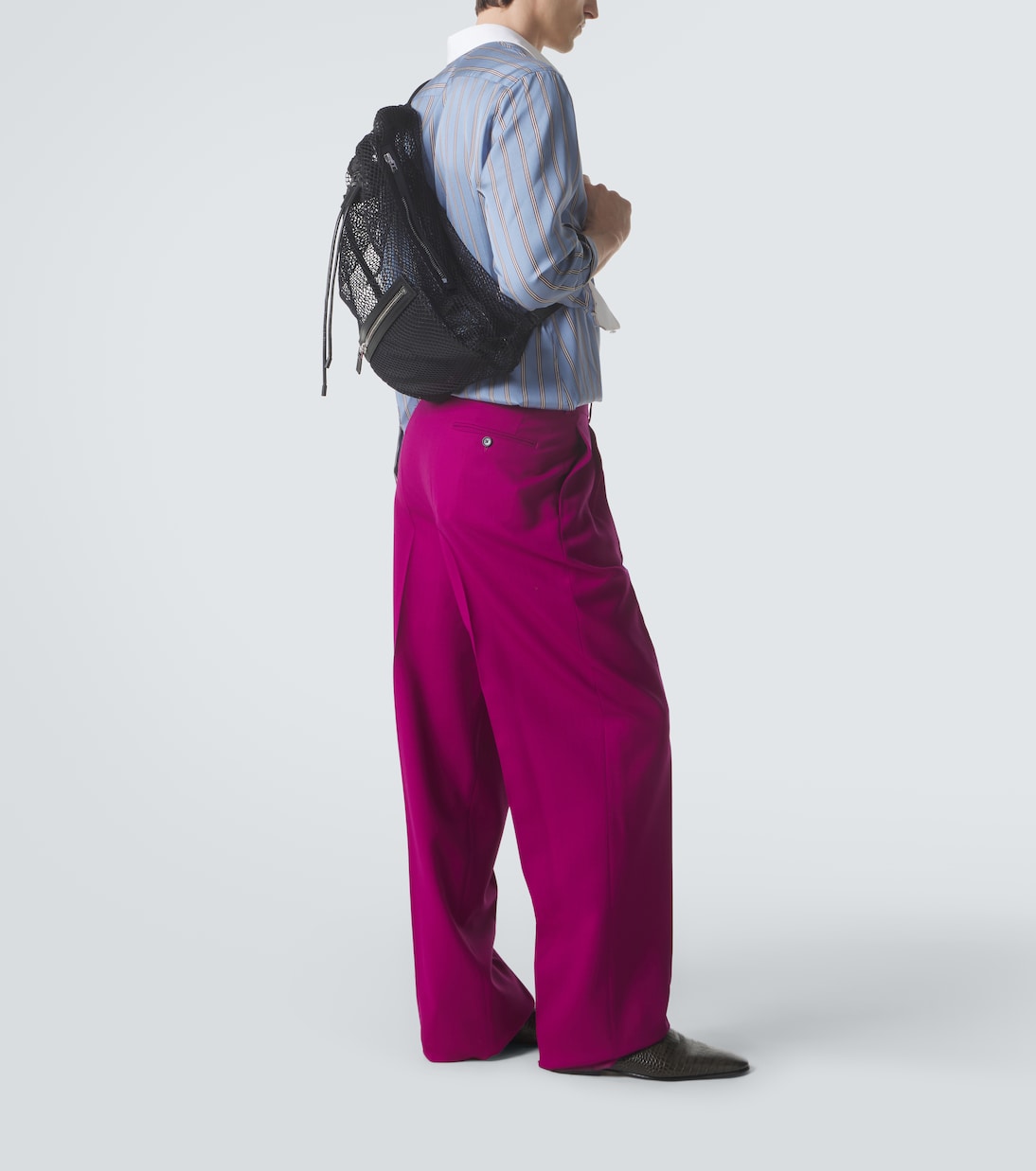 Leather-trimmed backpack | Tom Ford