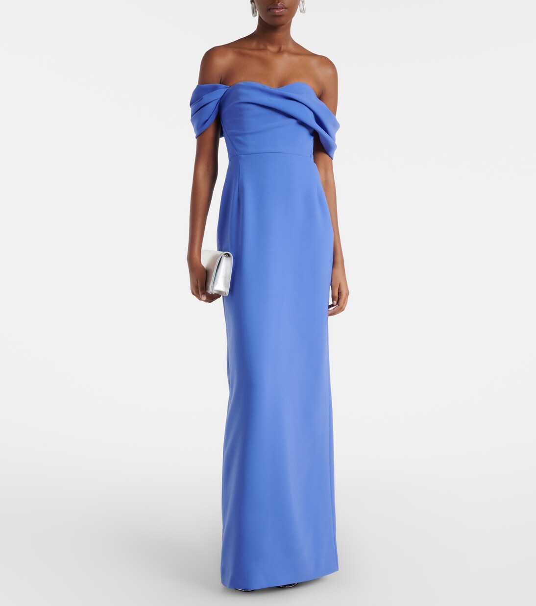 Off-Shoulder-Robe aus Crêpe | Carolina Herrera