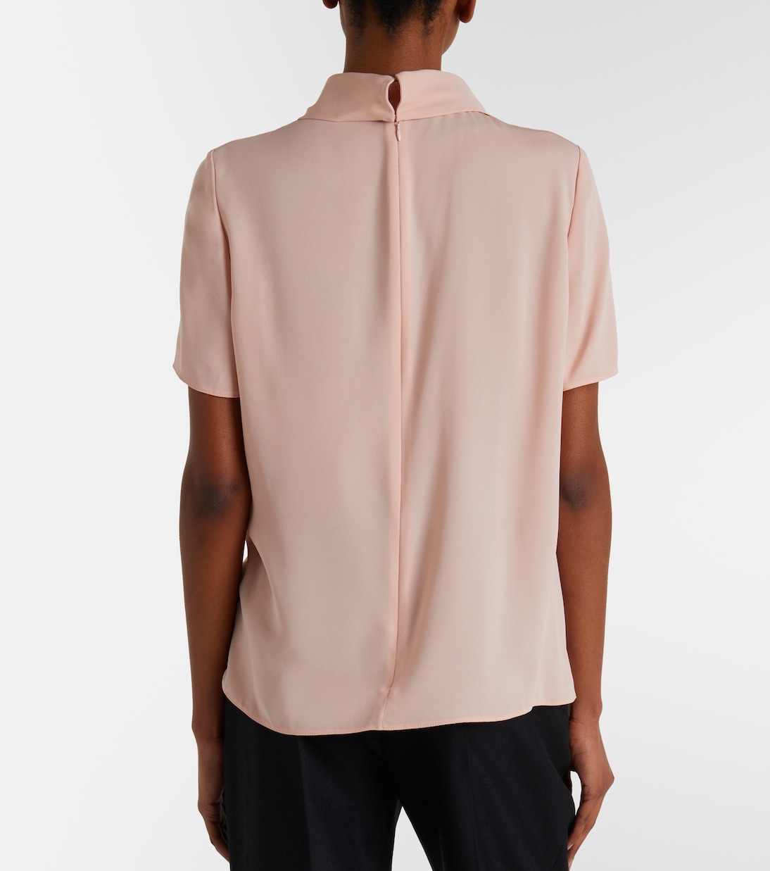 Silk georgette top | Valentino
