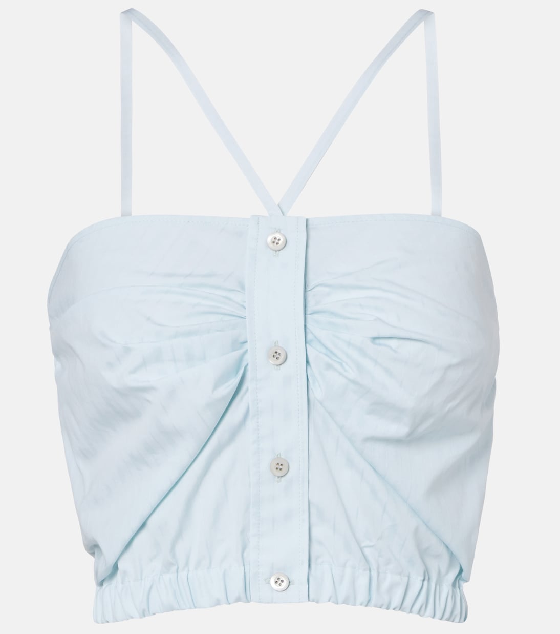 Top aus Baumwollpopeline | Prada