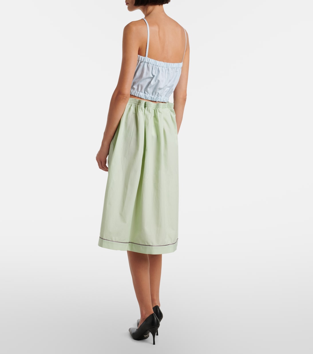 Top aus Baumwollpopeline | Prada
